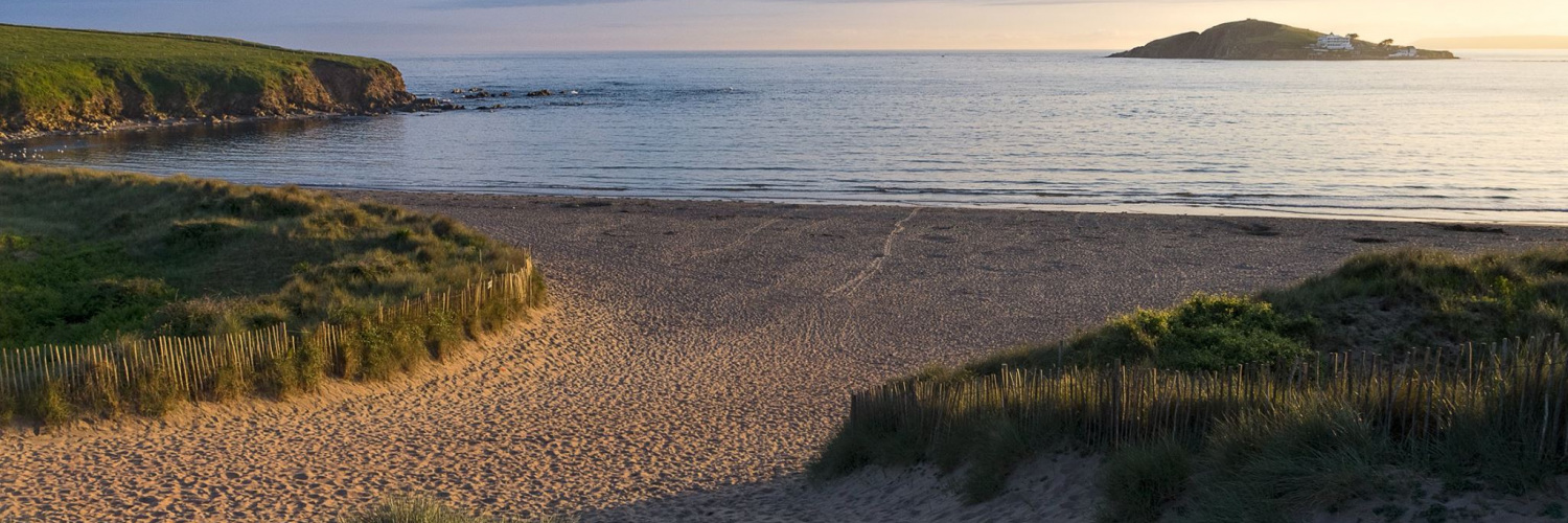 Bantham beach and Avon estuary