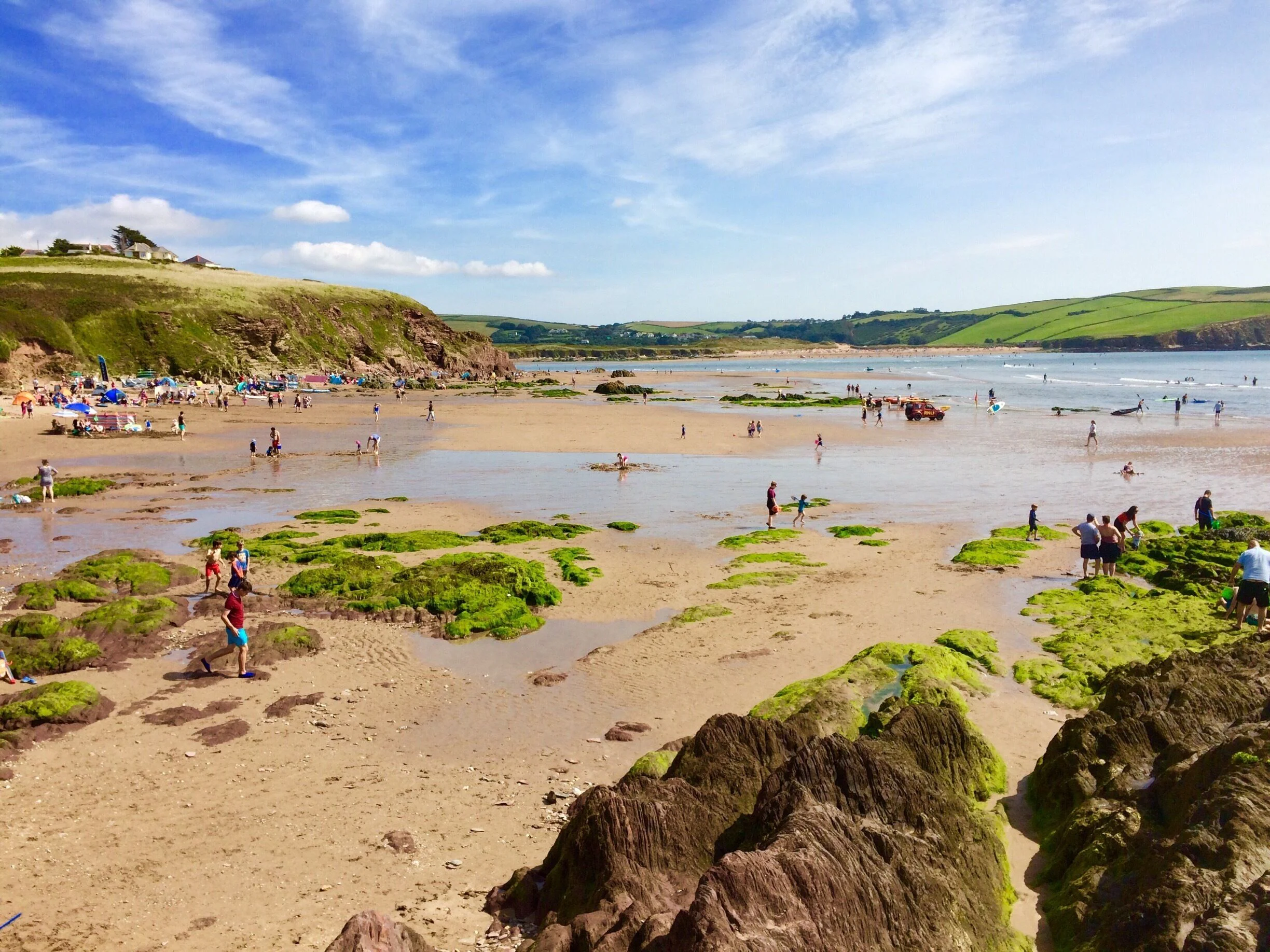 Bigbury-on-Sea and Burgh Island bay