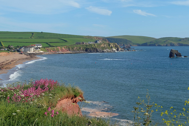 South Milton village near the coast