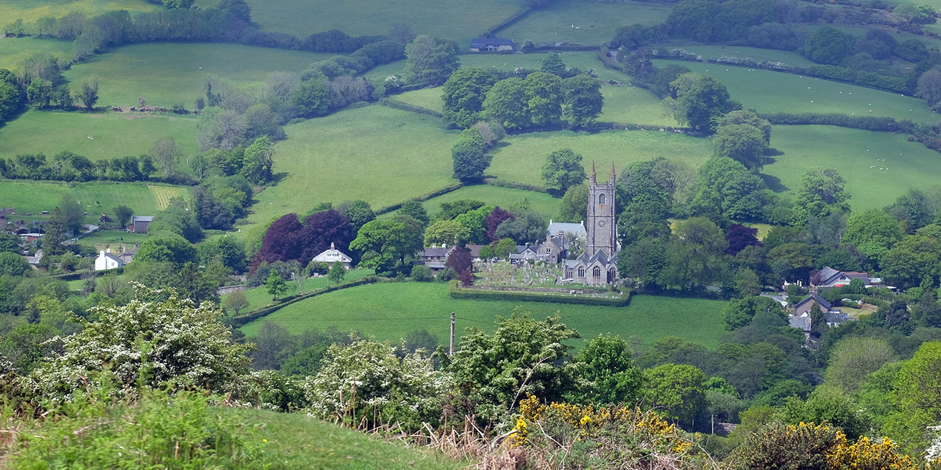 Widecombe-in-the-Moor village on Dartmoor