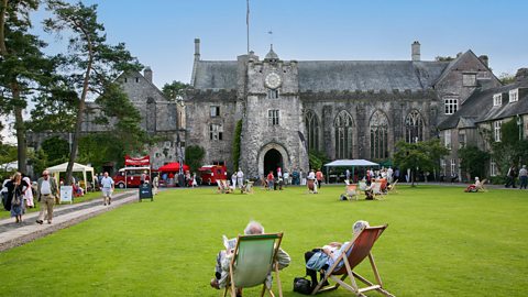 Dartington estate and River Dart countryside